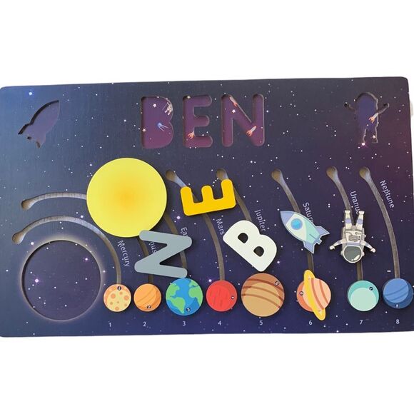 Solar System Personalized Name Puzzle BEN - Picture 3 of 5